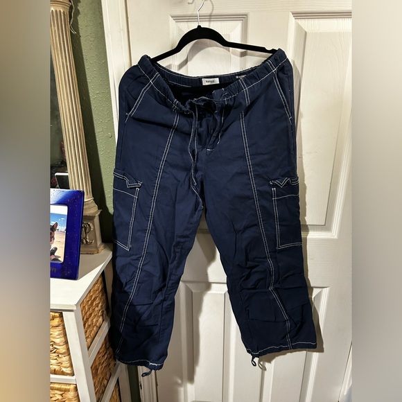 Kensie Navy Blue Parachute Pants - Picture 1 of 9